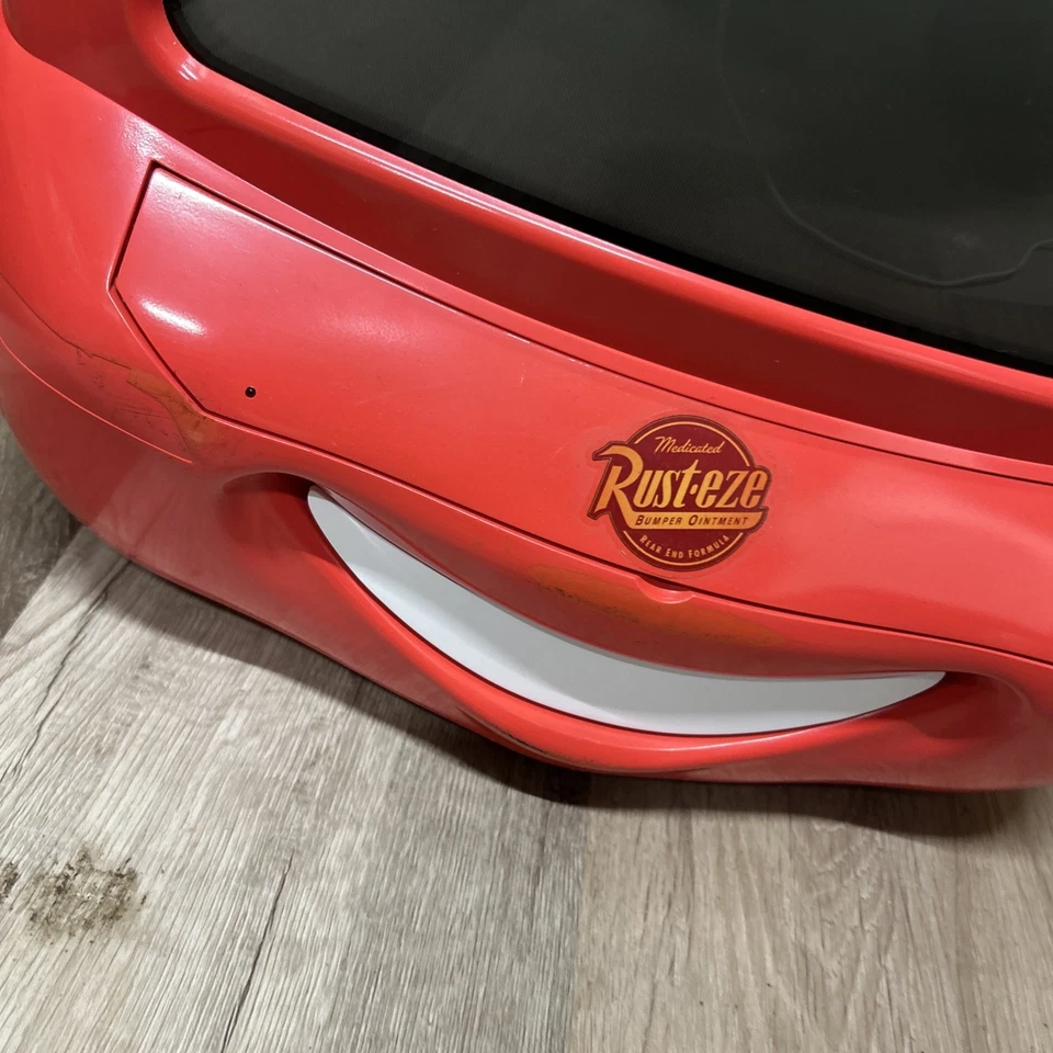 READ Disney Pixar Cars Lightning Mcqueen 13" CRT TV DVD Combo NO REMOTE REPAIR - Image 3 of 4