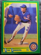 Ryne Sandberg 1990 Score #90 Chicago Cubs