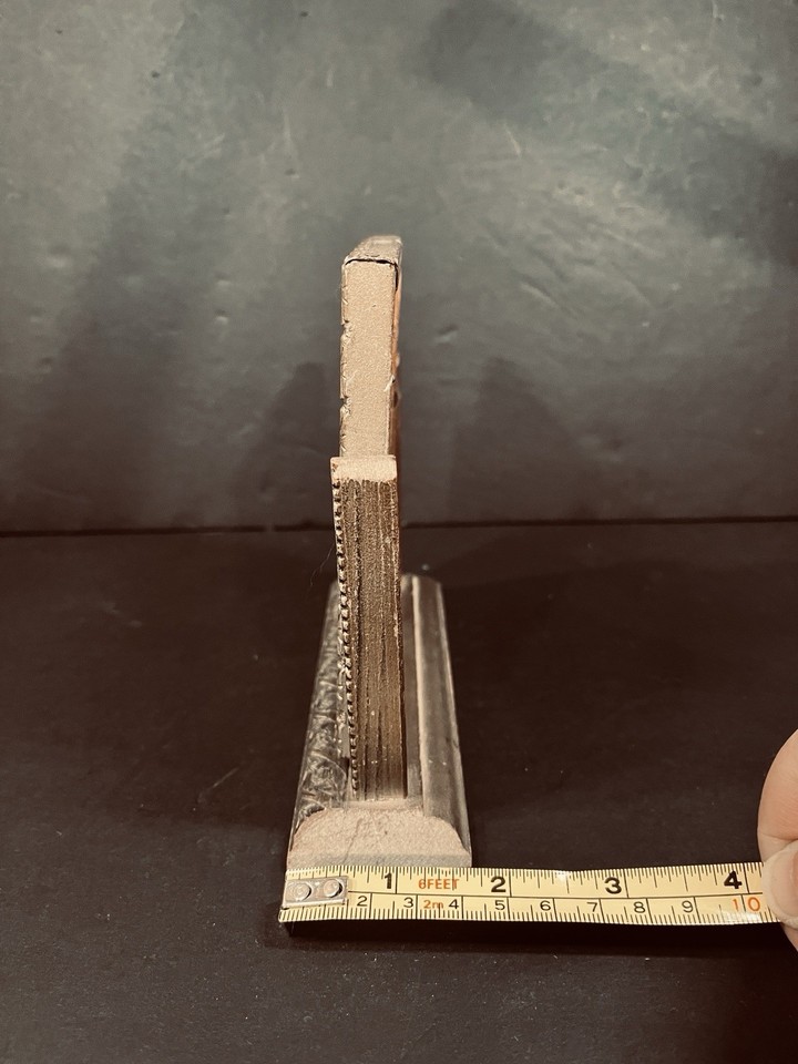 Vtg Antique Art Deco Wood Picture Frame Tilt Swivel Glass Panel Gold ...