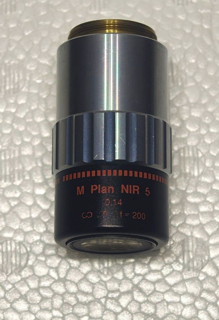 Mitutoyo M Plan Apo NIR 5X Objective 0.14 NA f=200 NA 0.14 from japan Used