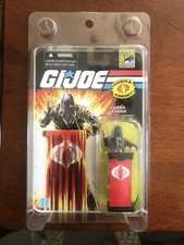 GI Joe Vintage 3.75 2008 SDCC Cobra Commander Black Suit New Cobra Leader Case