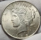 1925 P Peace US Silver Dollar - 90% Silver US Coin, P-2543p
