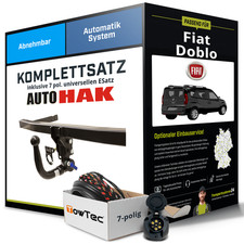 Anhängerkupplung abnehmbar für FIAT Doblo +E-Satz PKW