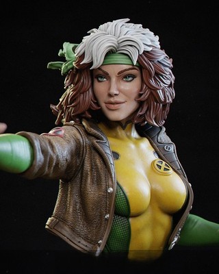 Rogue Classic X Men | Garage Kit DIY Figur Statue BEMALT 3D Modell