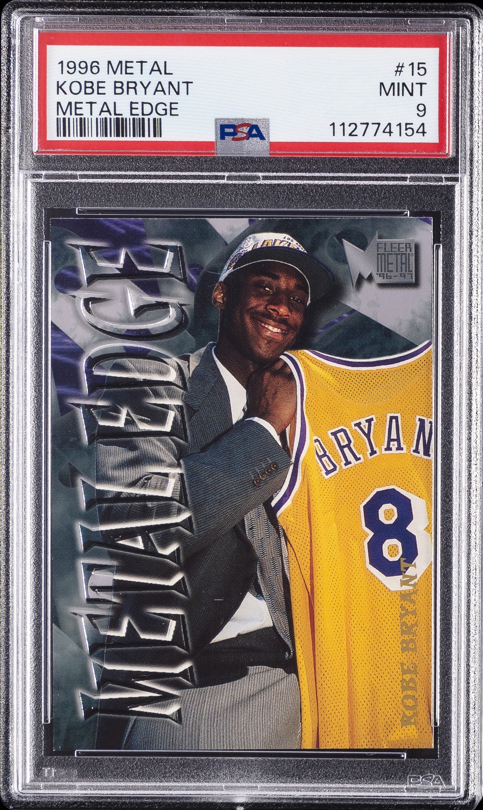 1996 METAL EDGE #15 KOBE BRYANT PSA 9