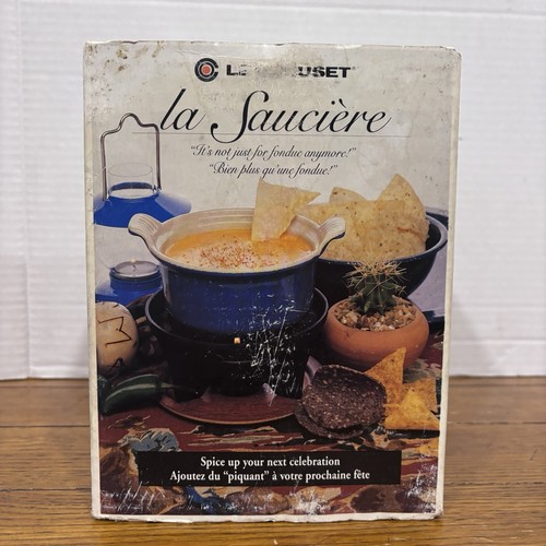 Le Creuset Red La Sauciere Fondue Cast Iron Dipping Set - Pre-owned - Picture 4 of 10