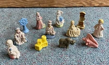 Lot of 12 WADE Whimsies Red Rose Tea Figurines WADES