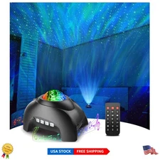 Versatile Star Projector Night Light - Color Changing, Timer & Sound Activation