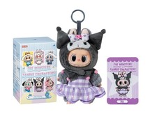 Pop Mart The Monsters x Sanrio Labubu Kuromi Plush Doll Pendant New In Open Box