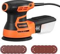 Dovaman Exzenterschleifer 350W Mit 6 Geschwindigkeiten, 125Mm, Staubabsaugung