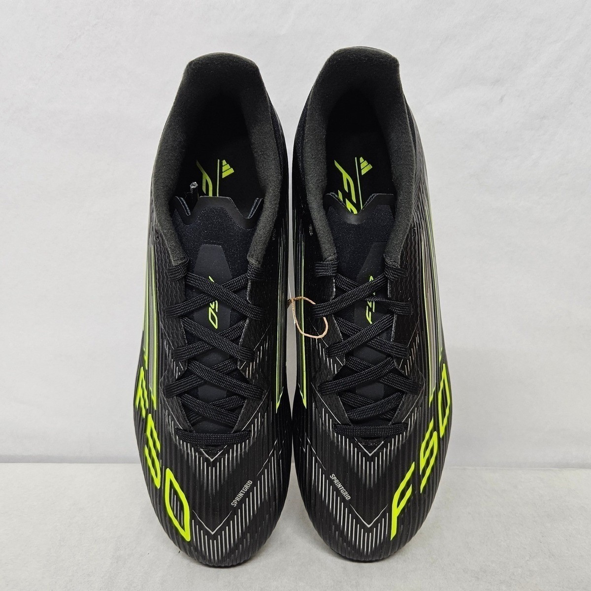 Adidas F50 League FG MG Soccer Cleats JI0007 Black Lucid Lemon