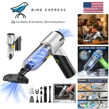 Portable Handheld Car Vacuum Cleaner 17000PA Cordless Lightweight w HEPA Filter
