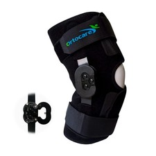 Hinged Knee Brace for Knee Pain - Adjustable Knee Immobilizer with Side  Loc...