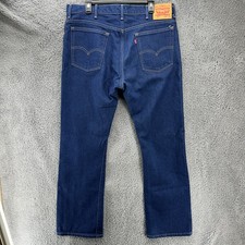 Levi's 517 Bootcut Jeans Men's 38x32 37x33 Blue Modern Polyester Denim Pants