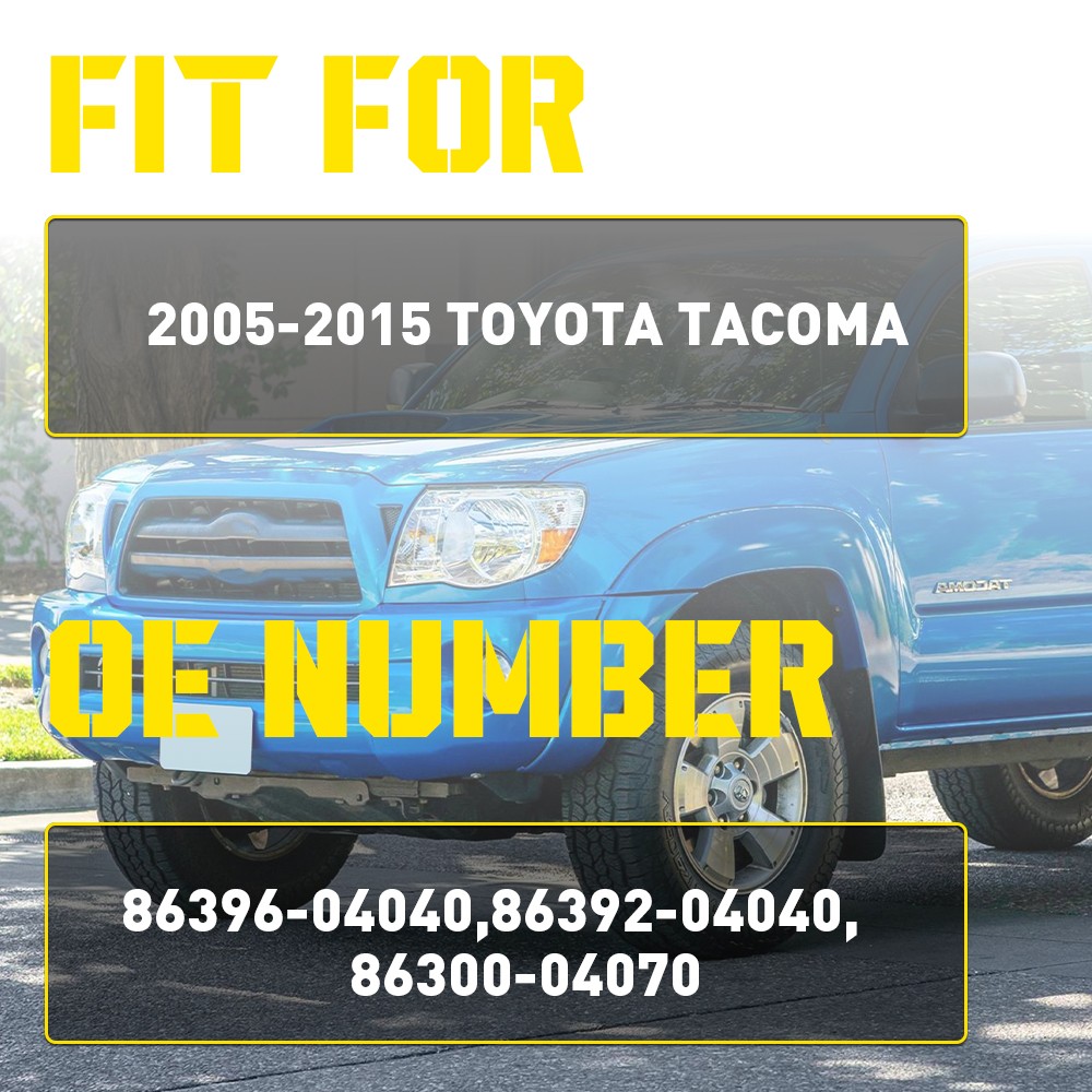For 2005-2015 Toyota Tacoma Antenna Base Rubber Mount & Nut Ornament Manual Type