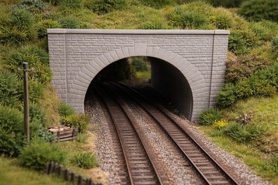 Spur O Tunnel Stein zweigleisiges Portal Modelleisenbahn Zug Anzug Hornby