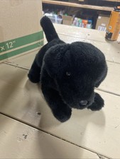Douglas Cuddle Toys Black Lab Dog Plush Stuffed Animal Black Small 6-14"