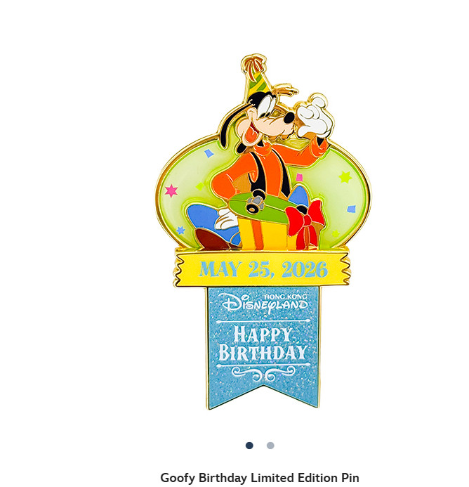 Authentic 2026 Hongkong Disney Goofy Birthday Limited Edition Pin