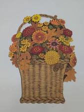 Lot Of 5 Vintage 1980s Autumn Fall Die Cut Cutouts Wall Classroom Decorations 