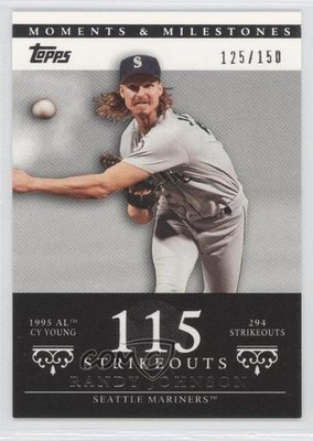 2007 Moments & Milestones Randy Johnson (1995 AL Cy Young 294 Strikeouts) 0a1