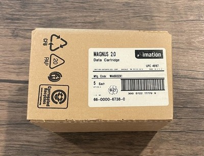 Imation Magnus 2.0 Data Cartridge 2GB QIC Wide 5-Pack Factory Sealed   Free Ship