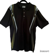 Champions Tour   Men’s Polo Golf Pullover T-Shirt  Size XL Black Short Sleeve