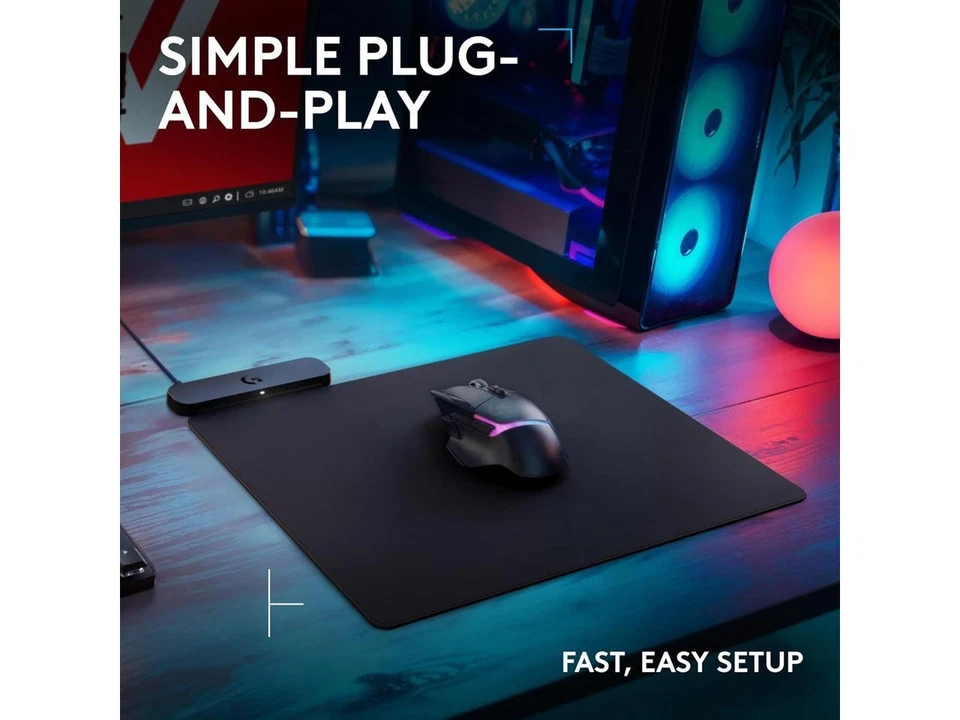 Logitech G POWERPLAY 2 Wireless Charging Mouse Pad for Compatible Gaming Mice, - Image 3 of 4