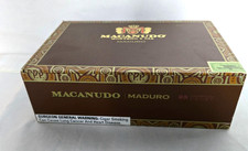 Macanudo Cafe Hampton Court Corona Cigar 25 Box Cia Brown Label Wooden