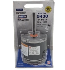 US Motors 5430 RESCUE EZ-Wire Condenser Fan Motor, 208-230V, 1/3-1/6 HP, 1075