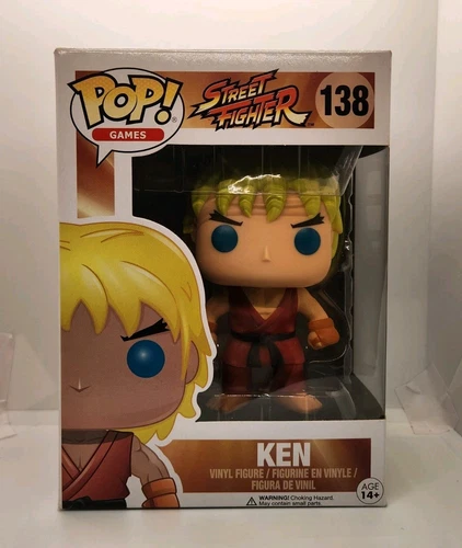 Funko Pop! Games Street Fighter 138 Ken Vinyl Figure ~ NEW IN DAMAGED BOX 