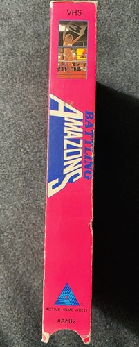 Battling Amazons VHS Tape 1987 Active Home Video Main Event Women Rare Sleaze - Imagen 6 de 6