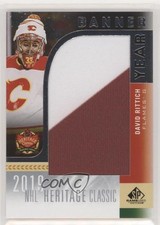 2020 SP Game Used 2019 NHL Heritage Classic Banner Year Relics David Rittich 0c3