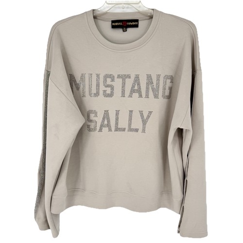 Marvel Cowboy Rodeo Quincy Glamorous Mustang Sally Rhinestone Sweatshirt Sz XXL