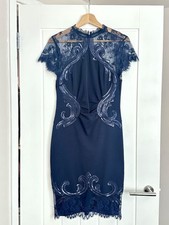 Lipsy Navy Sequin Bodycon Dress UK 12 – Elegant Midi Evening Party Occasion Wear