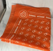 Dunkin Bandana ORANGE Dog or Hair Accessorie **FREE GIFT W/PURCHASE**