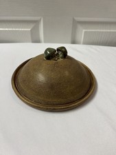 Handmade Ceramic Pottery Lidded Cheese Butter...