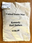 2012 Kennedy $100 (200 Coins) Uncirculated Half Dollars in Sealed US Mint Bag
