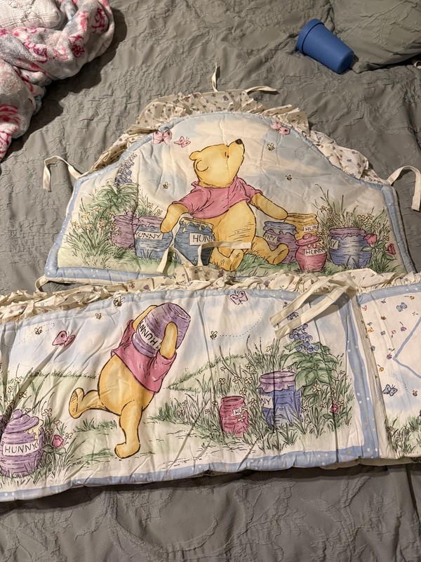 Vintage Classic Pooh Winnie the Pooh Crib Bedding Set