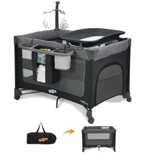 Pamo Babe Magic Fold Pack and Play Bassinet Changing Table