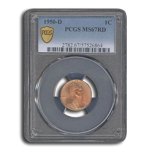 1950-D Lincoln Cent MS-67 PCGS (Red)