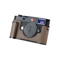 SIUTATDSH Camera Half Case for Leica M11/M11-P, Vintage Metal Genuine Leather Ca