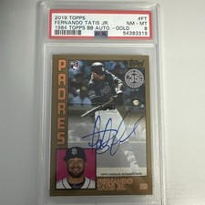 2019 topps fernando tatis jr 1984 auto gold /50
