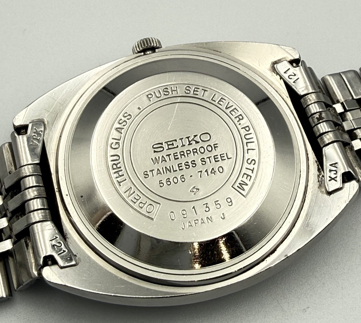 Vintage Seiko LM LORD MATIC 5606-7140 Automatic Silver Dial 25J