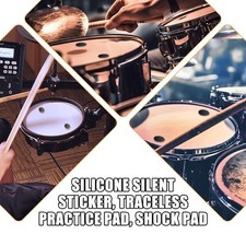 Flexible Drum Silencers Stickers Shock Absorbing Silicone Pads for Noise Control