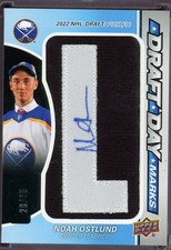 2025-26 Upper Deck Sp Game Used - Draft Day Marks Noah Ostlund #DDM-NO  /35