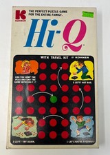 Vintage Hi Q Game Kohner Bros No 120 Peg Solitaire Puzzle 1960s 1970s USA Made
