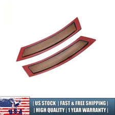 For 2007-2013 BMW E92 E93 3 Series L+R Amber Front Bumper Reflectors 63147162314