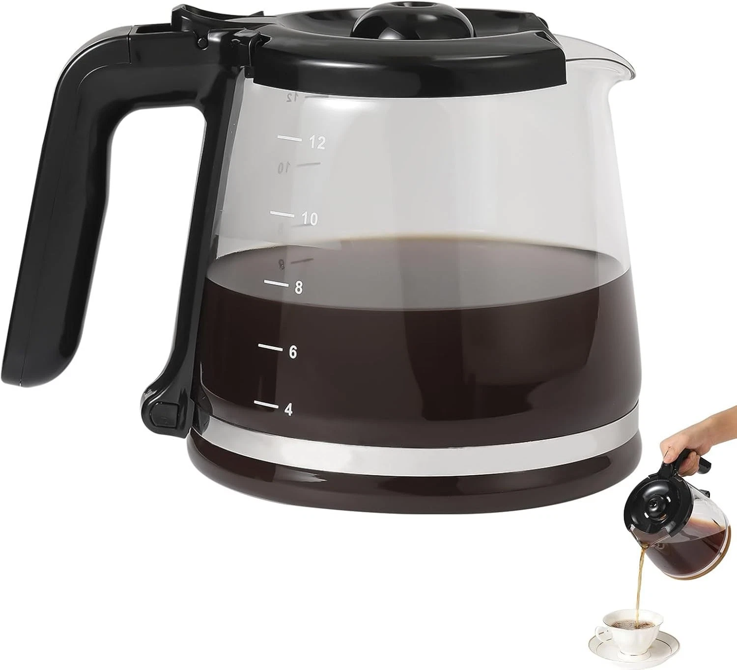 12 Cup Coffee Pot Replacement Compatible Mr Coffee Fits RF LM PC SC Series