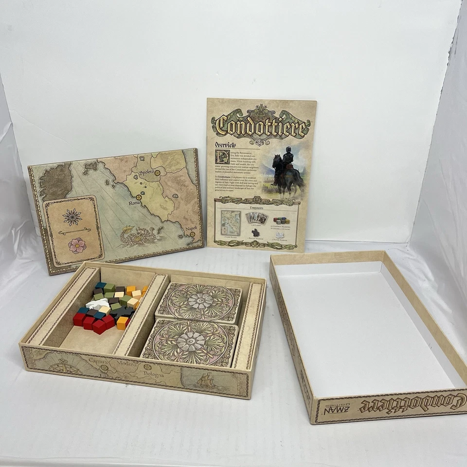 CONDOTTIERE Board Game 2018 Z-Man Games OOP - Missing 2 Pieces - Image 3 of 4