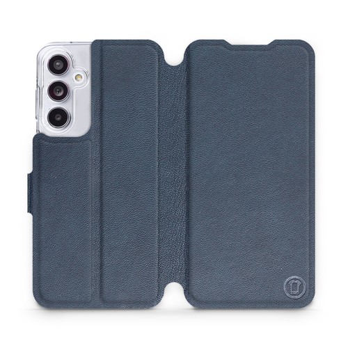 Funda Mobiwear para teléfonos Samsung A | Funda protectora de cuero auténtico azul - Imagen 50 de 54